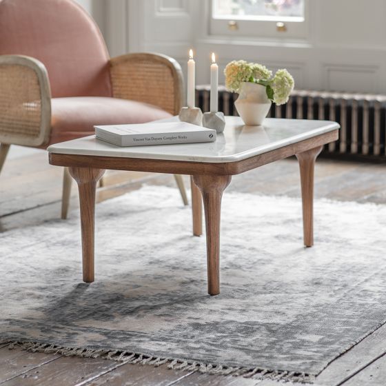 Cone Marble Coffee Table - Natural