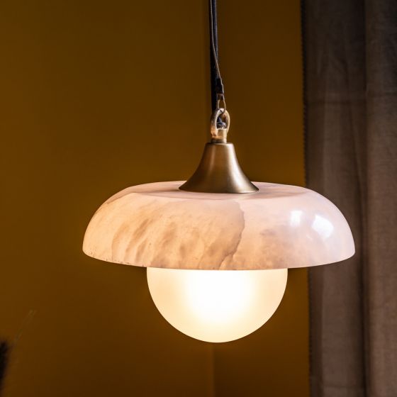 Atkin and Thyme Astrid Alabaster Pendant Light 