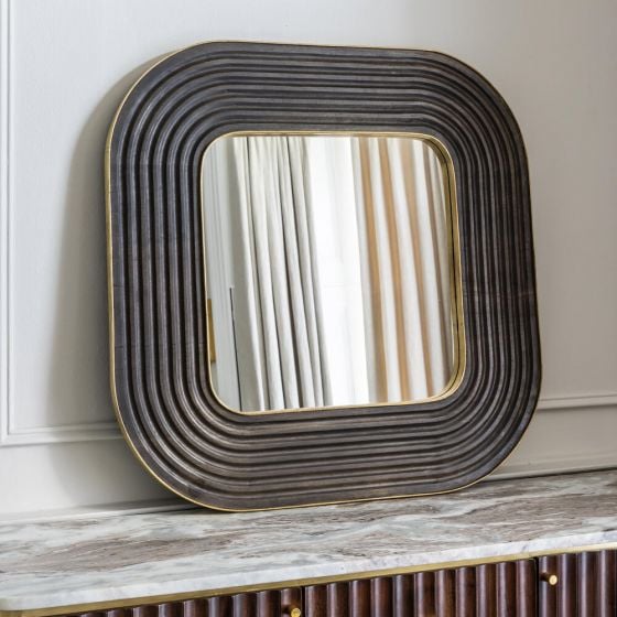 Atkin and Thyme Bilbao Carved Wooden Mirror