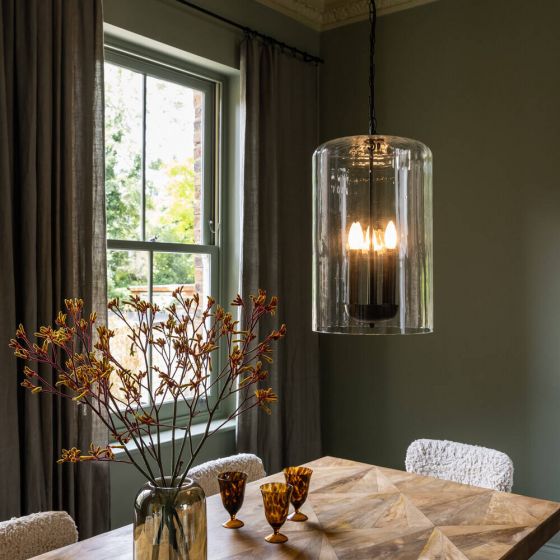 Atkin and Thyme Hampstead 3-Light Glass Pendant Light