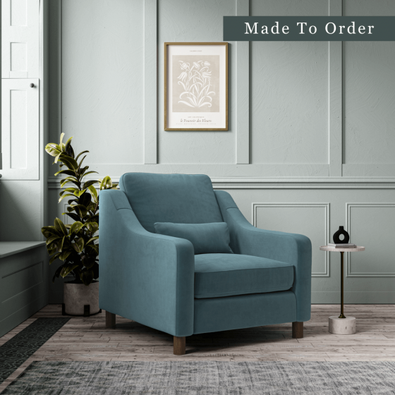 Atkin and Thyme Hampton Armchair  MTO Angled