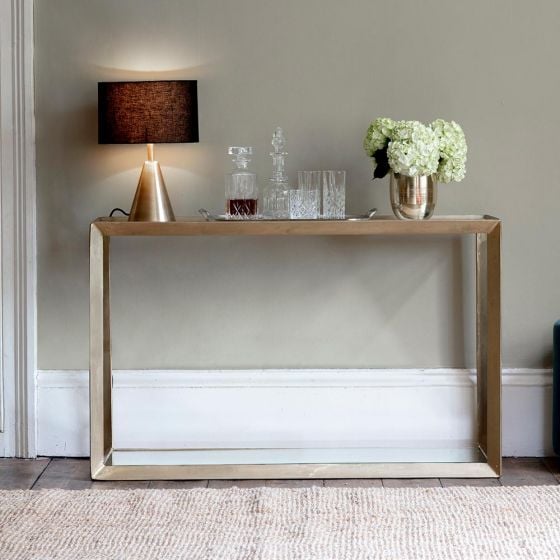 Belvedere Console Table Atkin And Thyme, Console Table With Shelves Uk