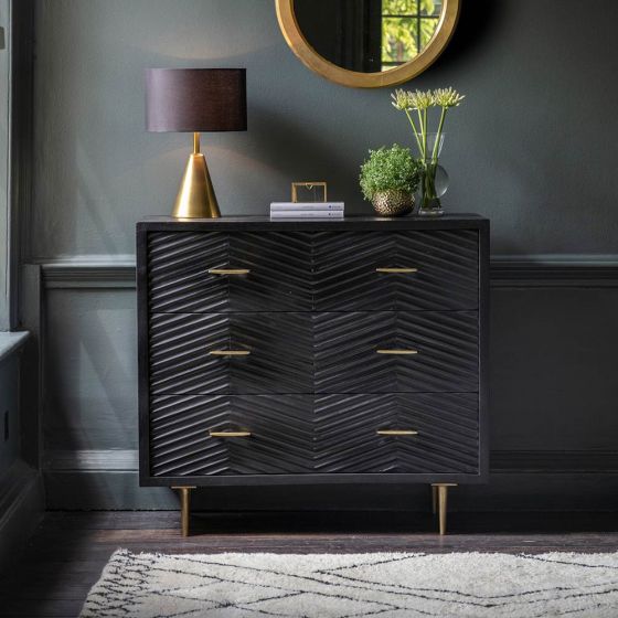 Fandango Chest of Drawers - Black