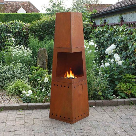 Tempo Gas Chiminea with Cooking Griddle