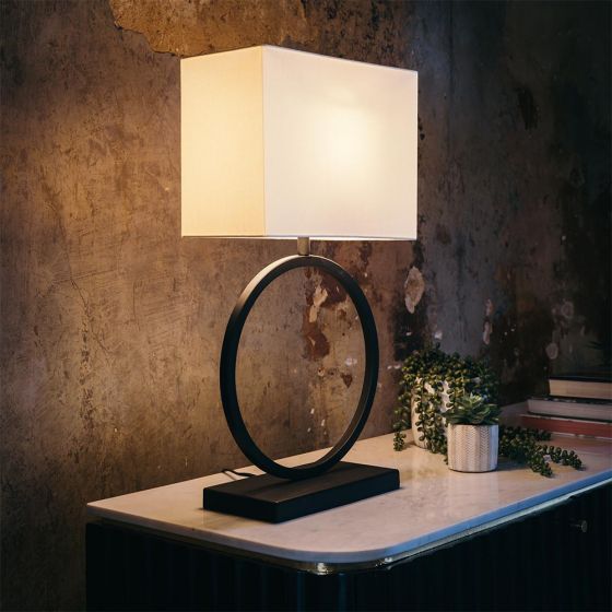 Celine Table Lamp Base Matt Black