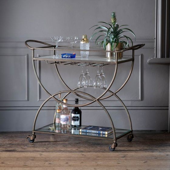 Cosmo Marble Drinks Trolley