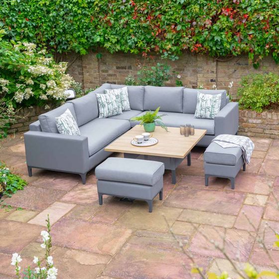 Ingrid Corner Sofa Lounge Dining with Adjustable Table