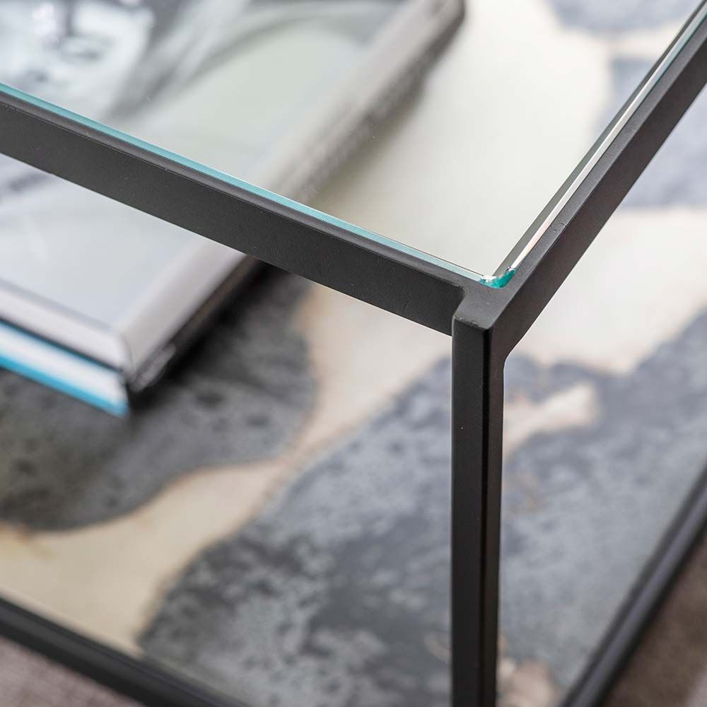 Mercury glass sales coffee table