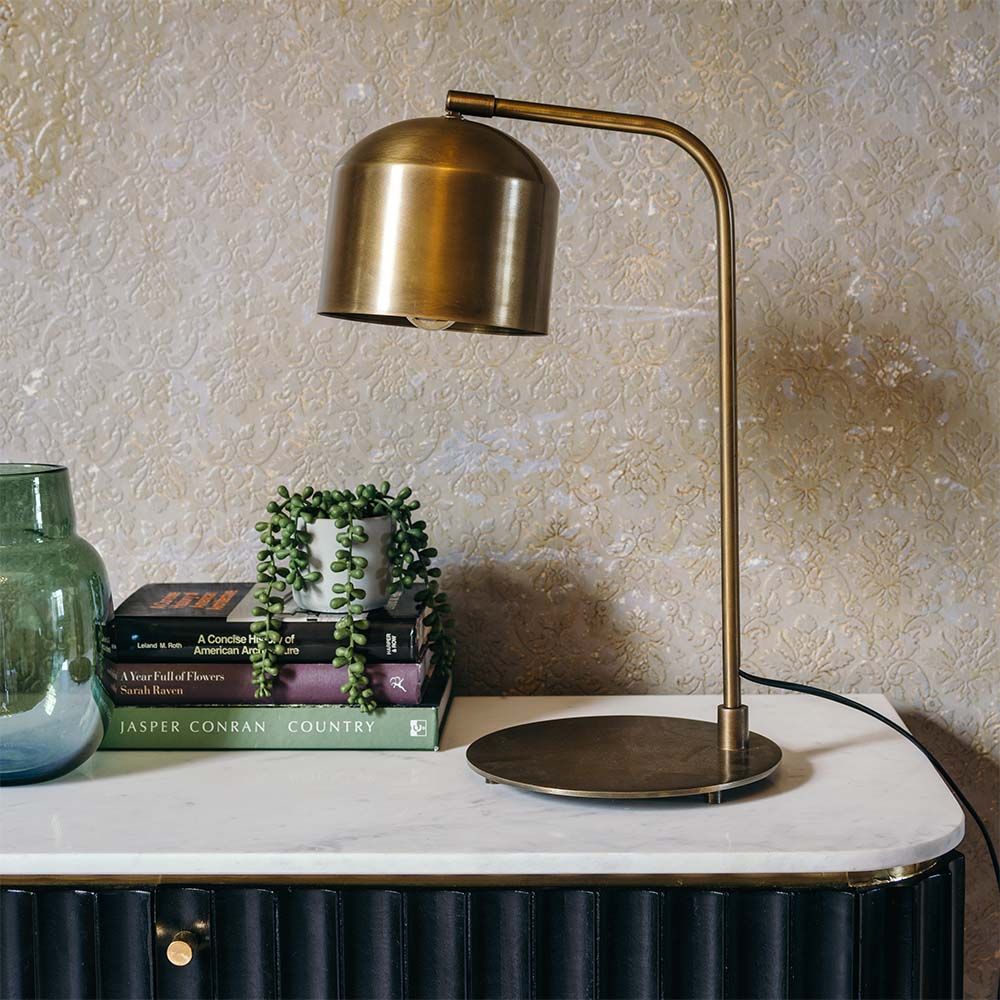 Antique store bronze lamp