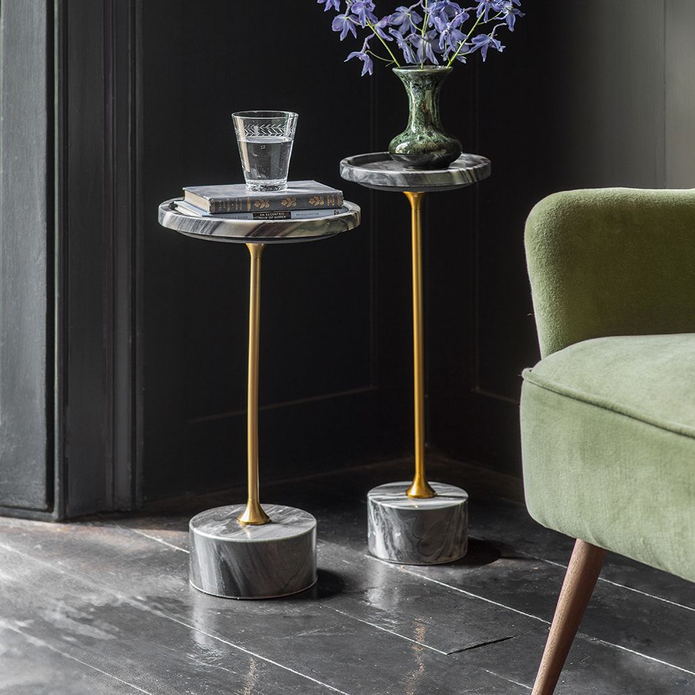 Small end table top black