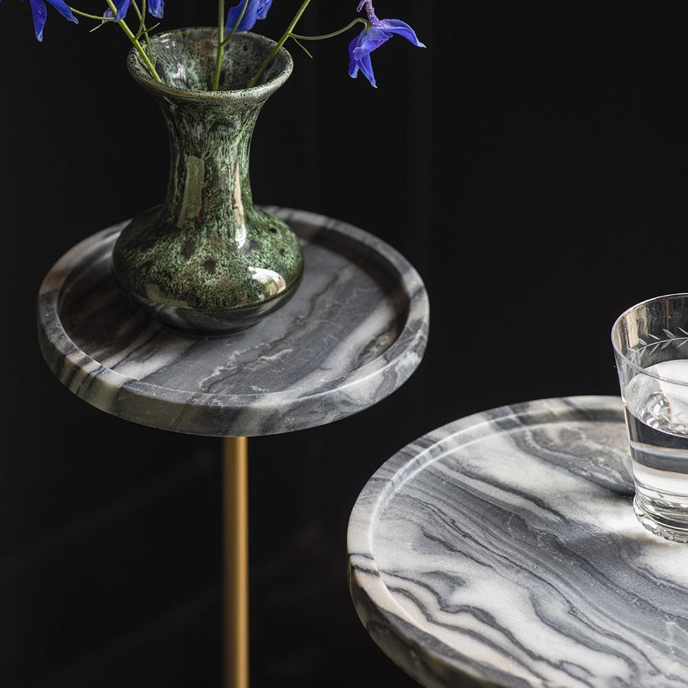 Union Side Tables Black Marble Atkin and Thyme