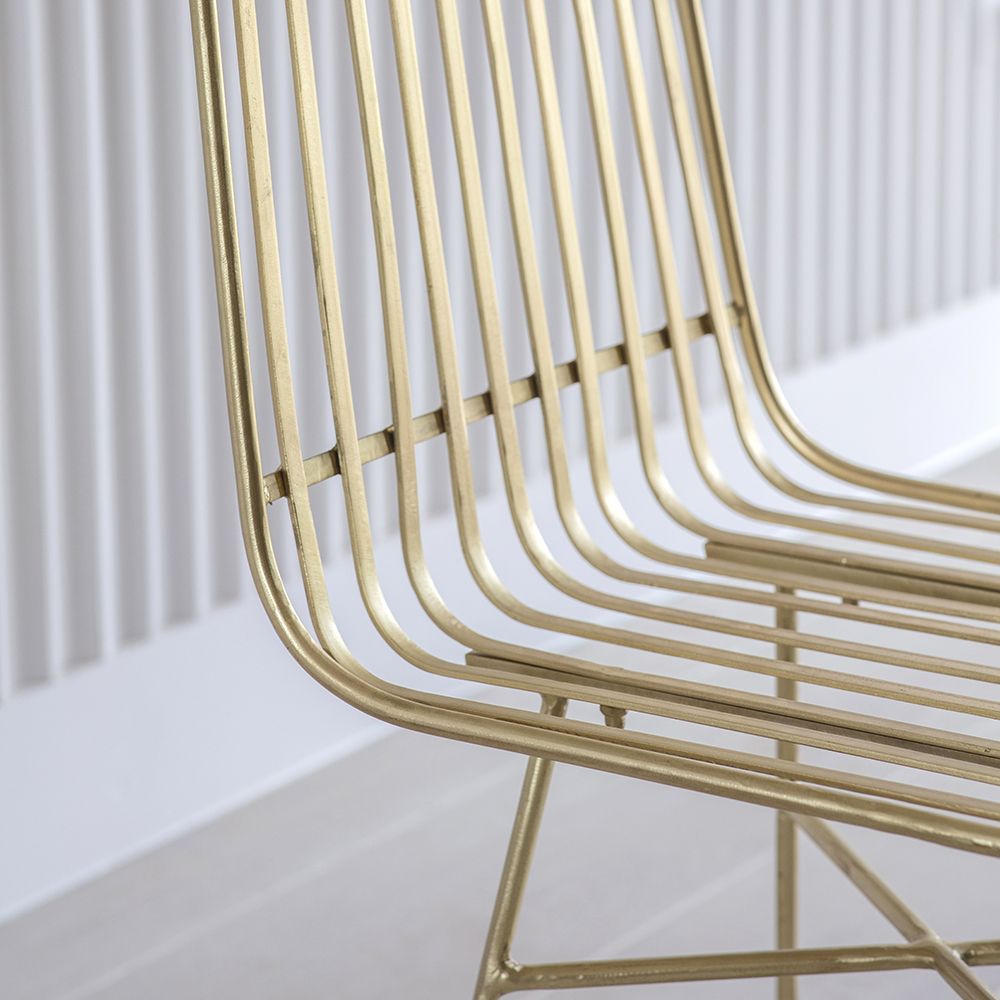 Brass wire hot sale chair