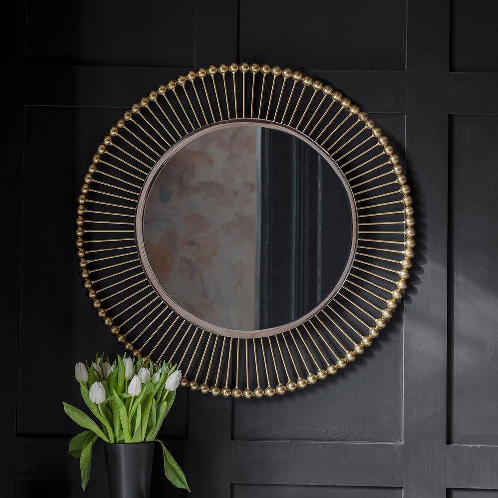Saint Germain Round Brass Mirror, Atkin and Thyme