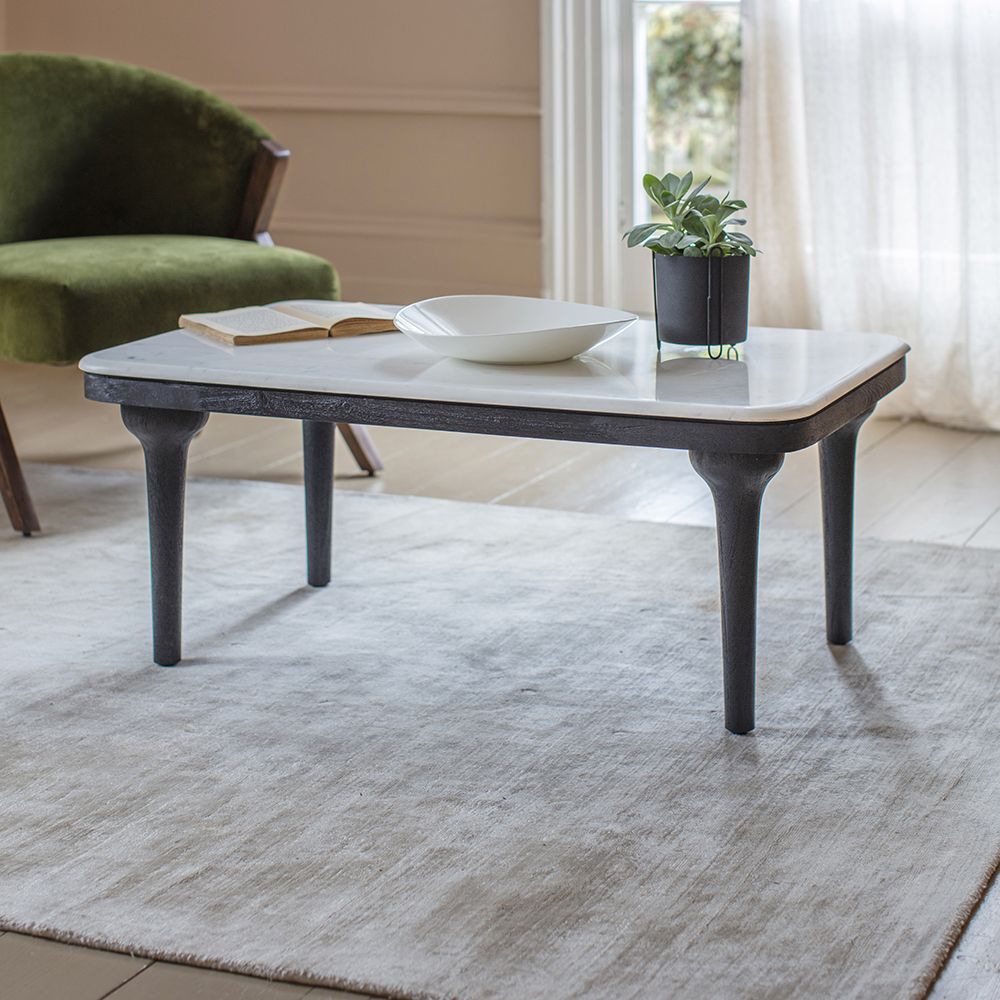 Cone Marble Coffee Table Black