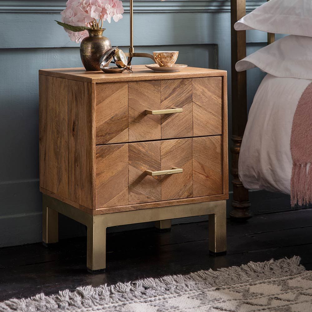 Chevron nightstand deals