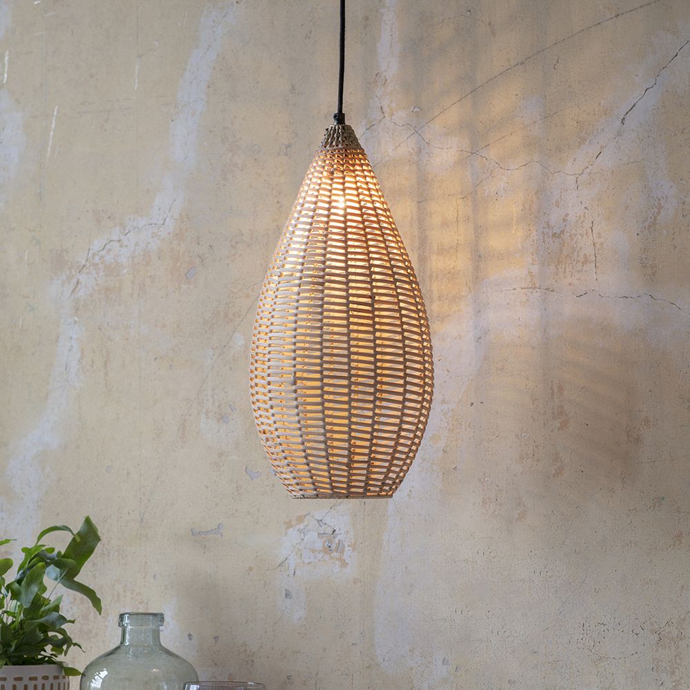 Wicker Pendant Light Atkin and Thyme