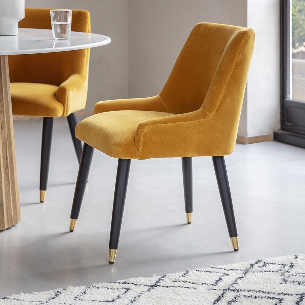 Yellow hot sale gold chair