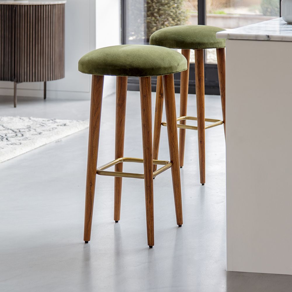 Dark green bar stool deals