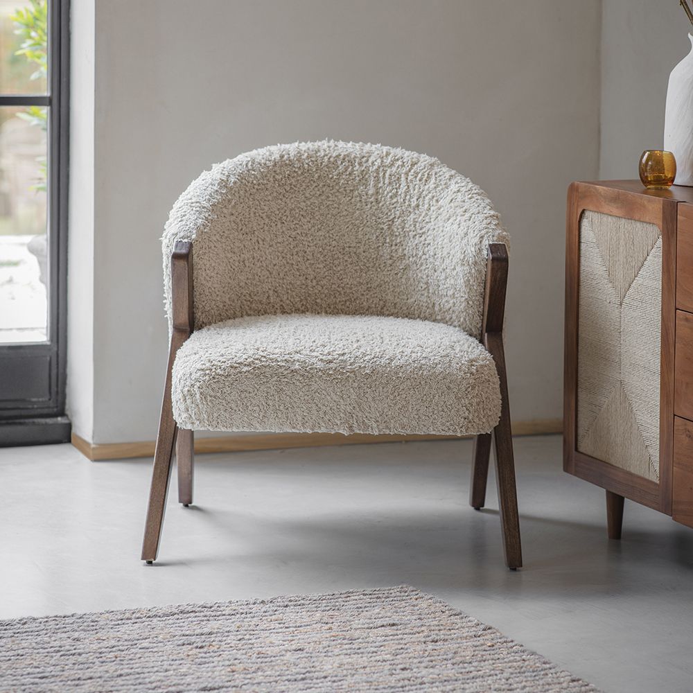 White sale scoop chair