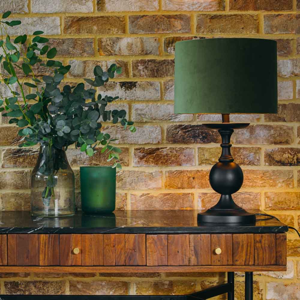 Lamp cheap black base