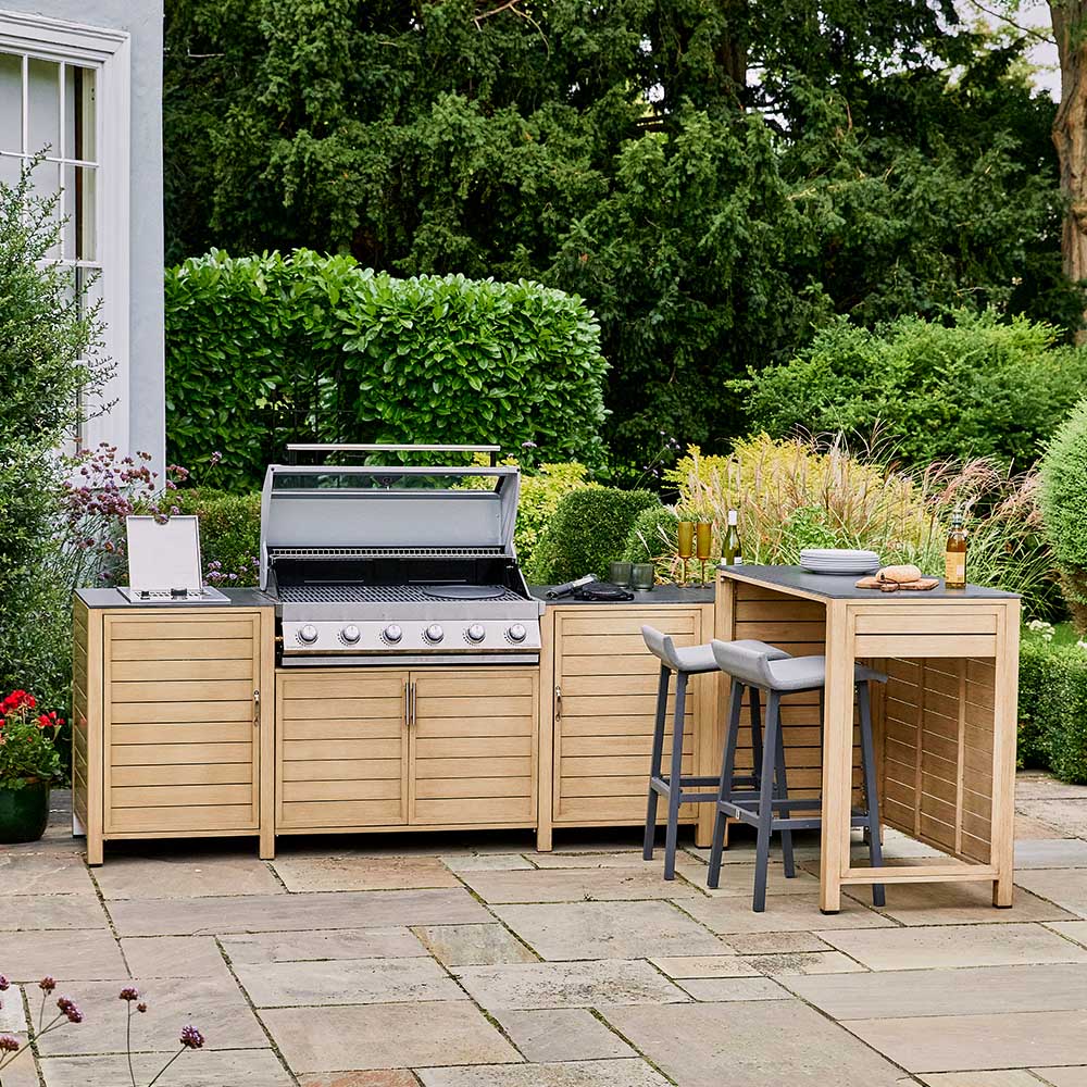 Paola 6 Burner Outdoor Kitchen with Bar